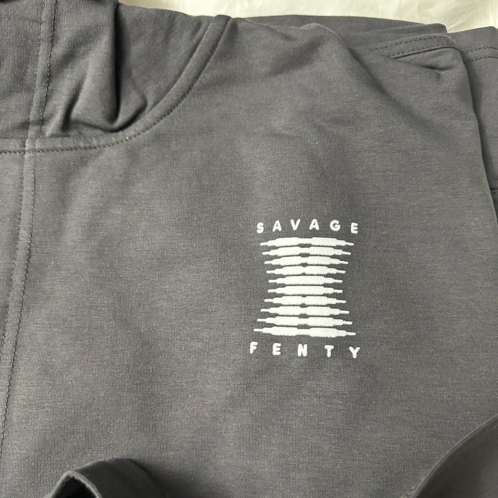 🆕Savage X Fenty Darknight Grey Short Robe - Size: XS/S - Picture 8 of 12